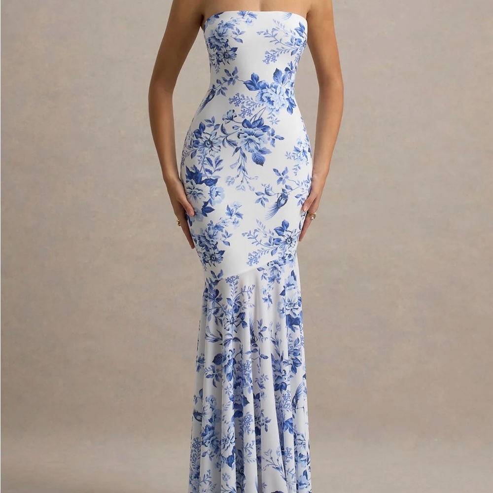 Club L London Blue Strapless